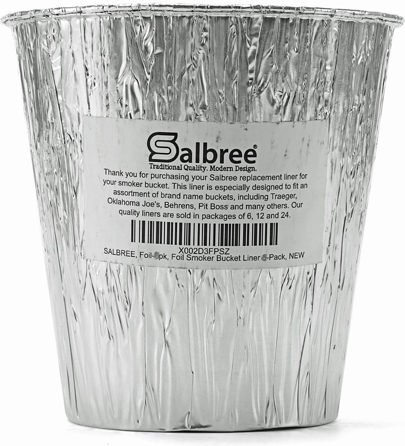Salbree Smoker Bucket Drip Foil Liner Tray for Catching Grease, Compatible with Traeger, Oklahoma Joe, Behrens, Pitboss, Green Mountain, Pit Boss & Other Grill Bucket Accessories for Pro Pellet Oklahoma - Image 5